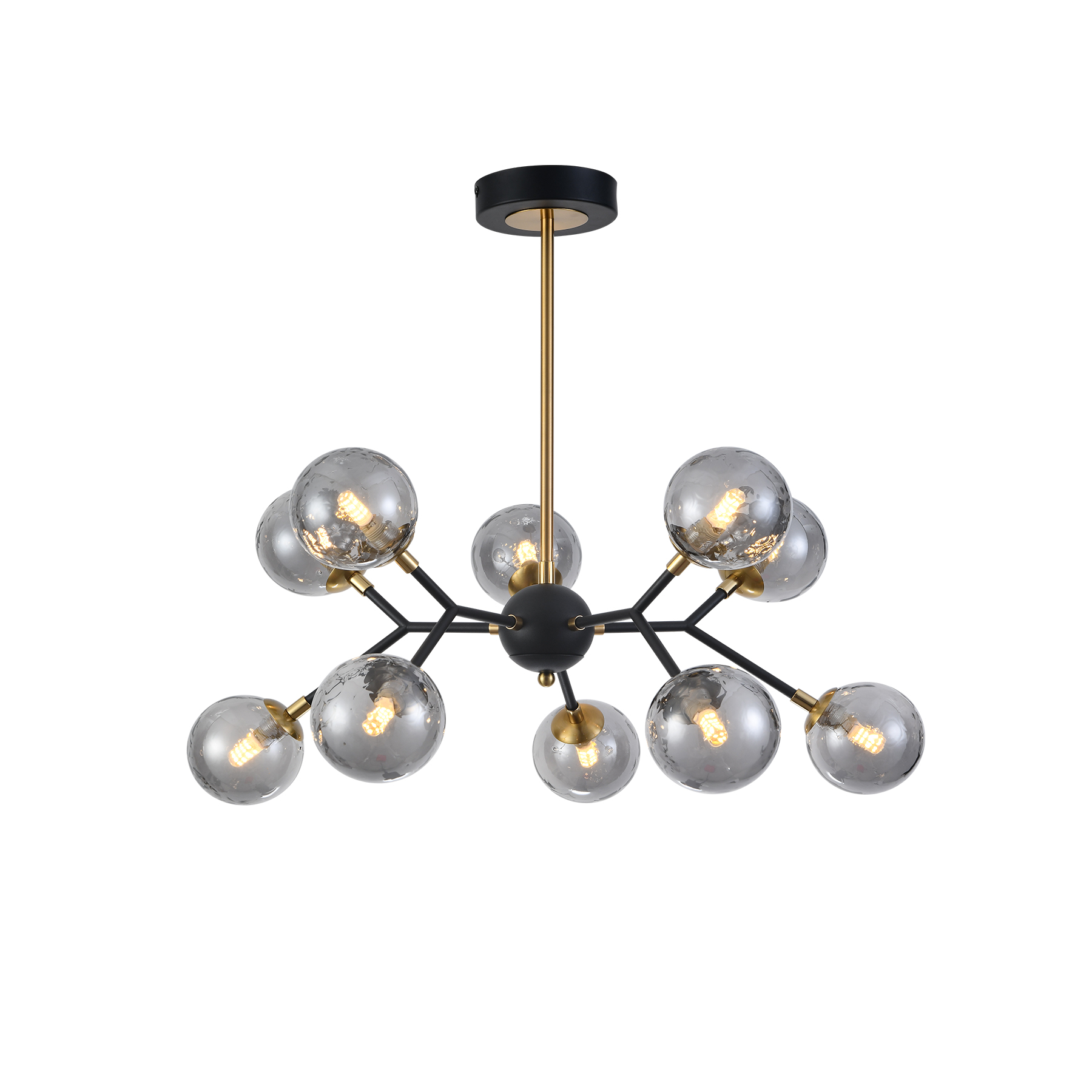 post modern textured glass chandelier G9 living room meeting room interior lighting